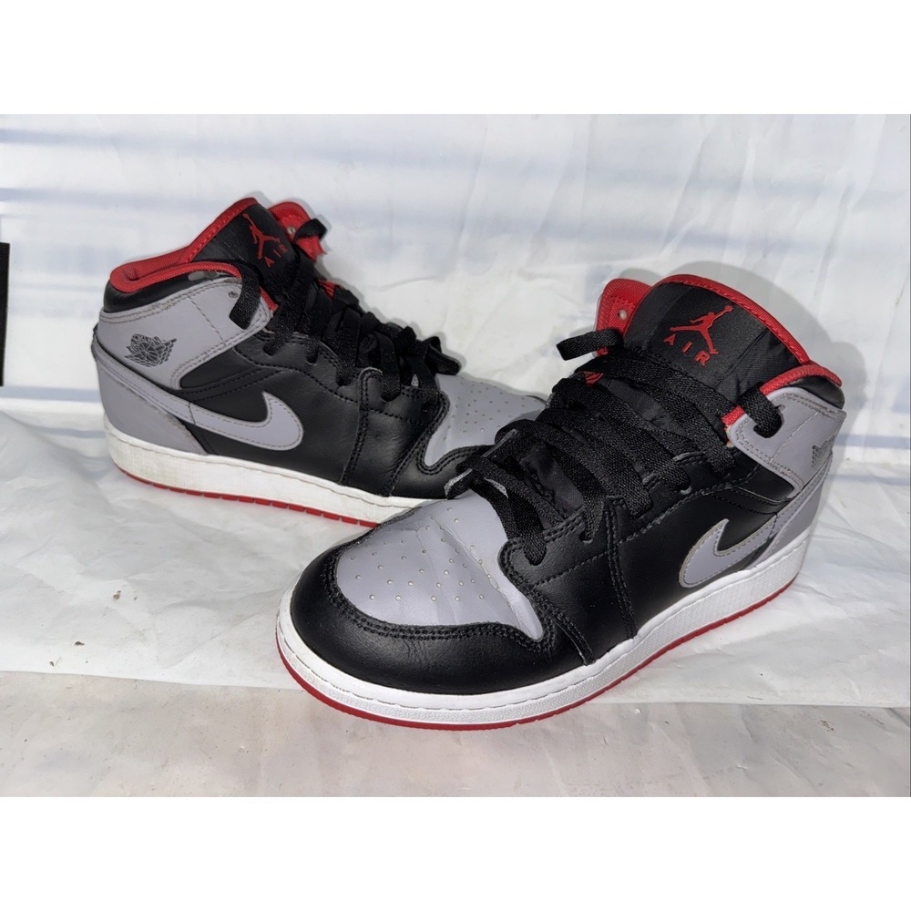 Air Jordan‎ 1 Mid (GS) 'Bred Shadow' 7Y DQ8423-006